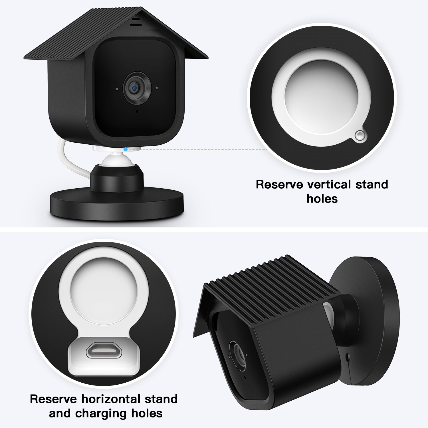 Silikone beskyttelsesdæksler til blink mini anti-ridse kamera beskyttelsesdæksel kamera beskyttelse sikkerhedskamera tilbehør
