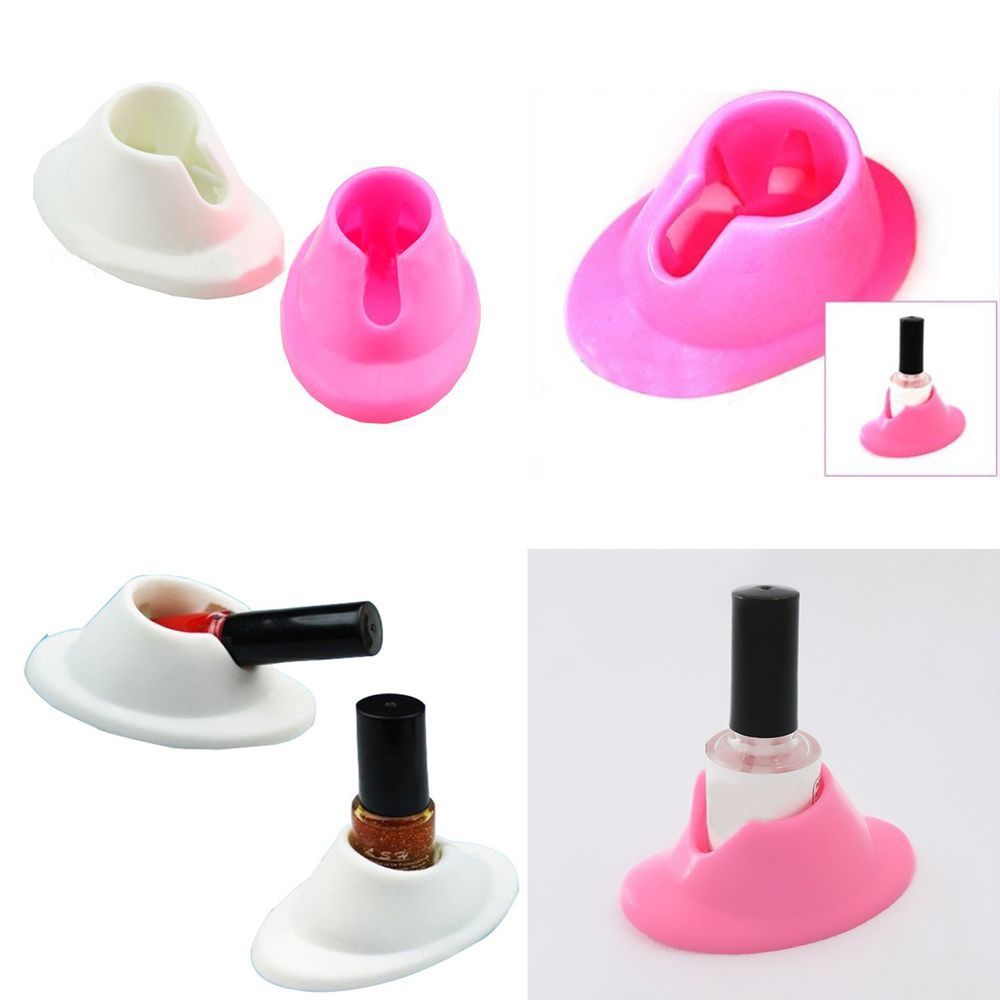 Søt gummi neglelakk flaskeholder for neglekunst lakk polish sete rack for akryl negle glass boks verktøy