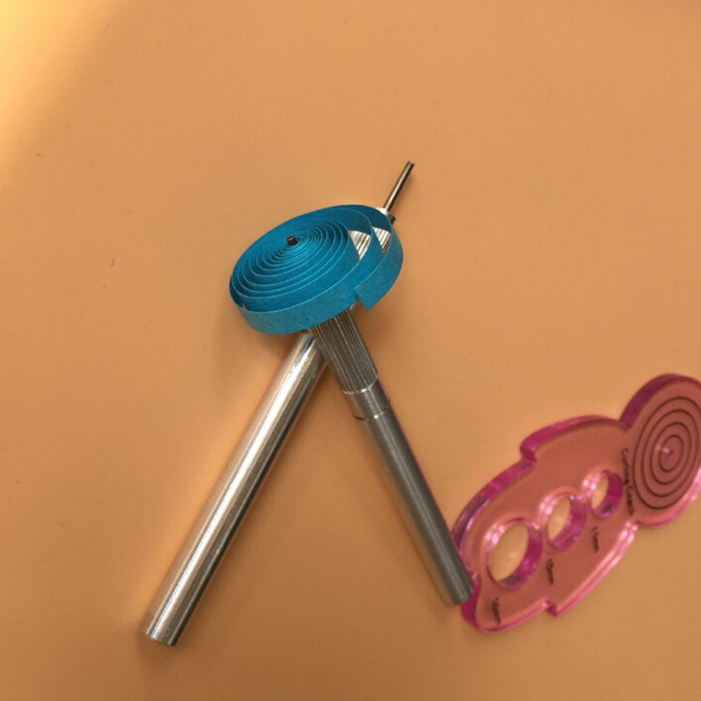 Metal Slotted Quilling Paper Tool Papercraft Origami Paper Quilling Rolling Pen