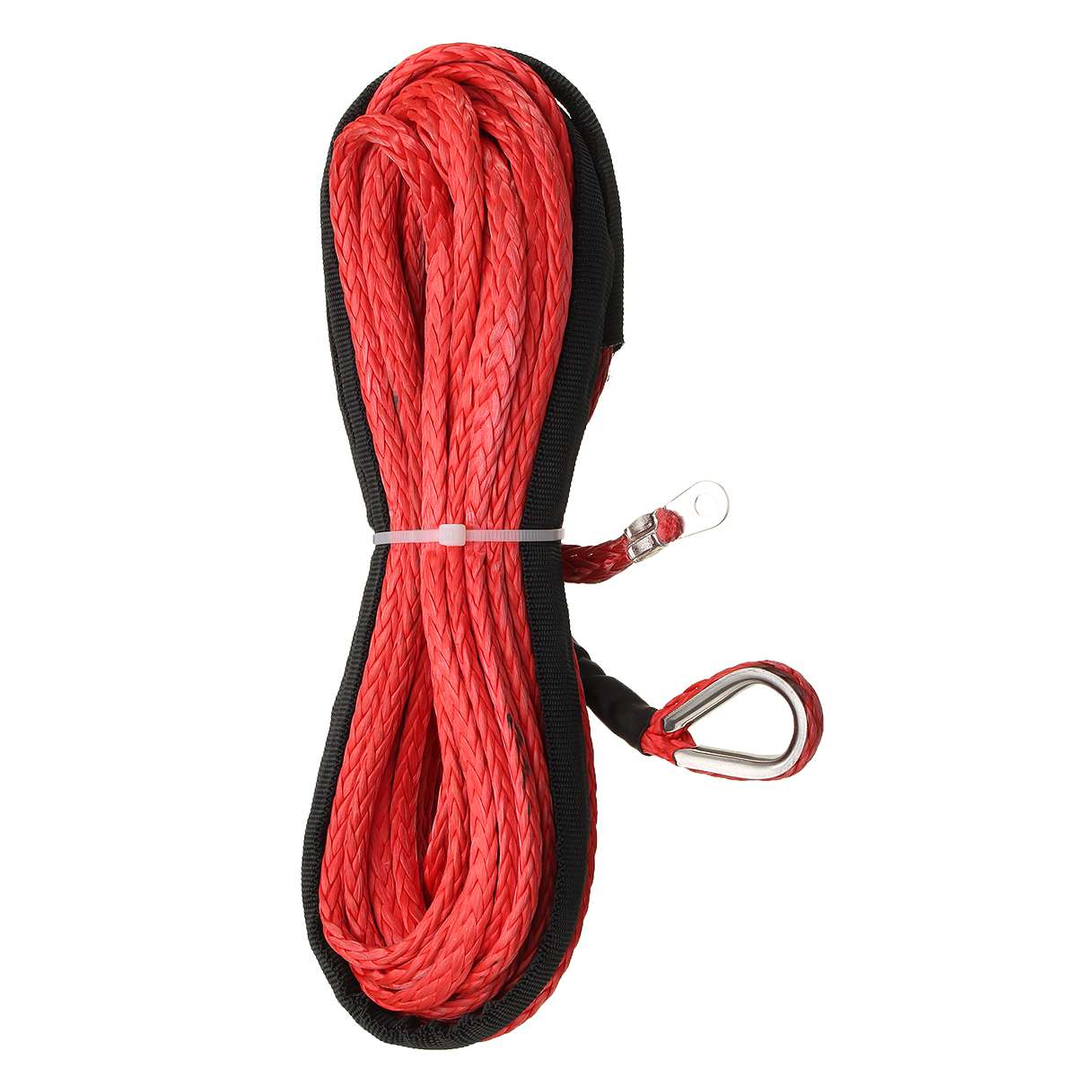 3/16 ''X 50 'Synthetische Vezels Winch Line Kabel Touw 5500 + Lbs + Schede Voor Atv Utv 5.5mm * 15M Synthetische: Rood