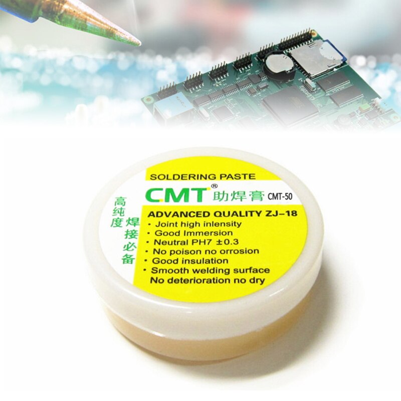 CMT-50g Rosin Flux Soldering Paste Welding Flux Soldering Tin Cream Welding Grease Paste Flux for PCB BGA PGA SMD Repair