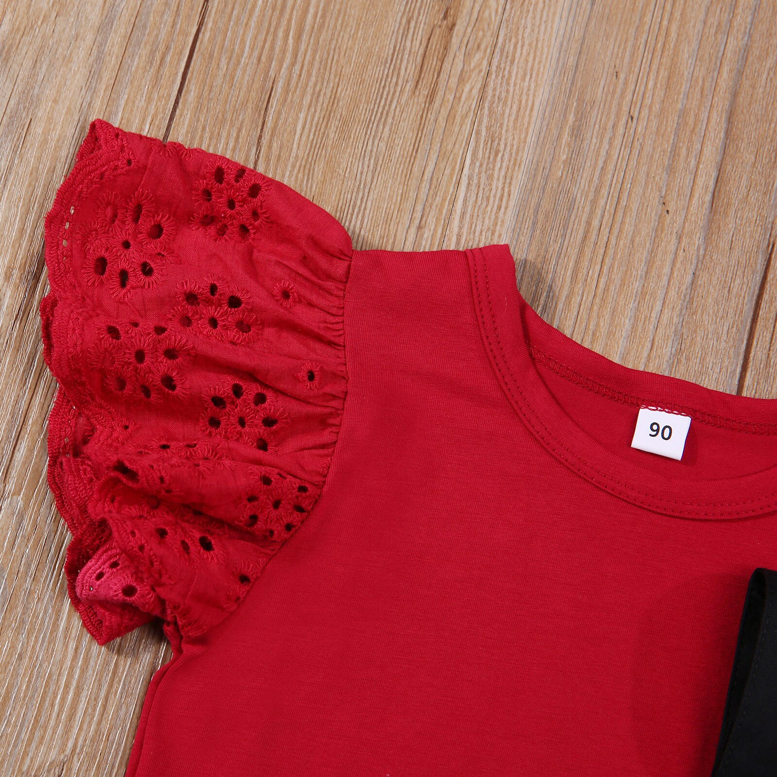 Camicia a maniche corte per bambini neonate Fly + bretelle culotte, decorazione tascabile stile semplice abbigliamento estivo 2-7T