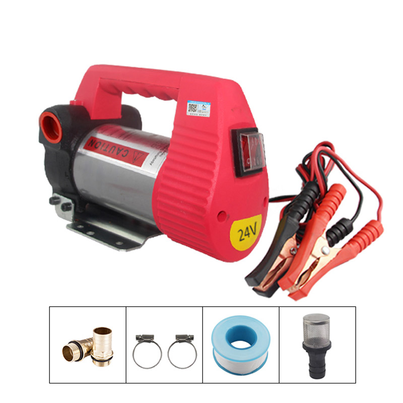 Electric oil pump DC 12V 24V 175W self-priming diesel fuel pump oil extractor Transfer Refueling Tool: 24V