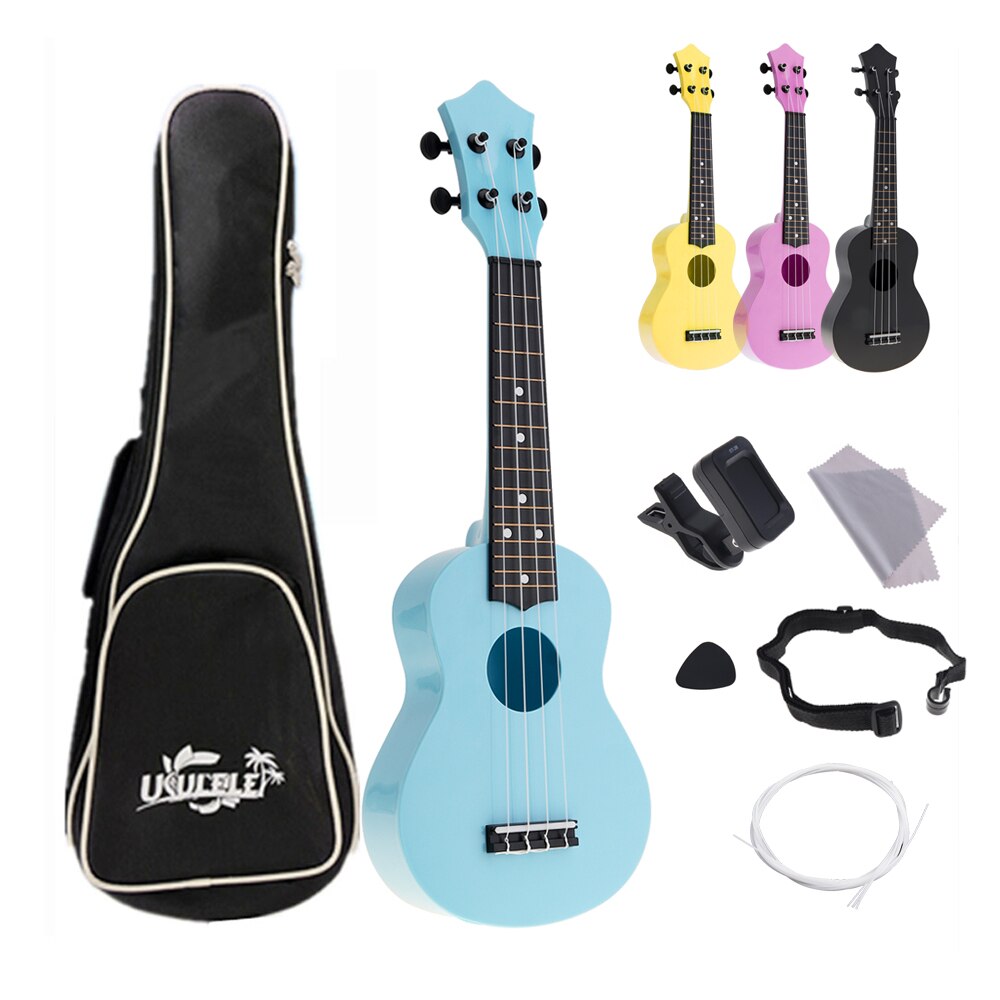 21 Inch Sopraan Akoestische Ukulele Kleurrijke Abs Plastic 4 Snaren Hawaii Gitaar Musica Instrument Voor Kinderen En Muziek Beginners: 1