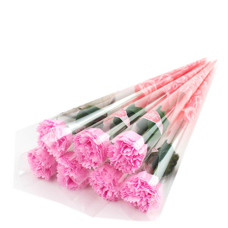 Enda gren konstgjord blomma ros tvål blomma nejlika evig blomma julevenemang alla hjärtans dag