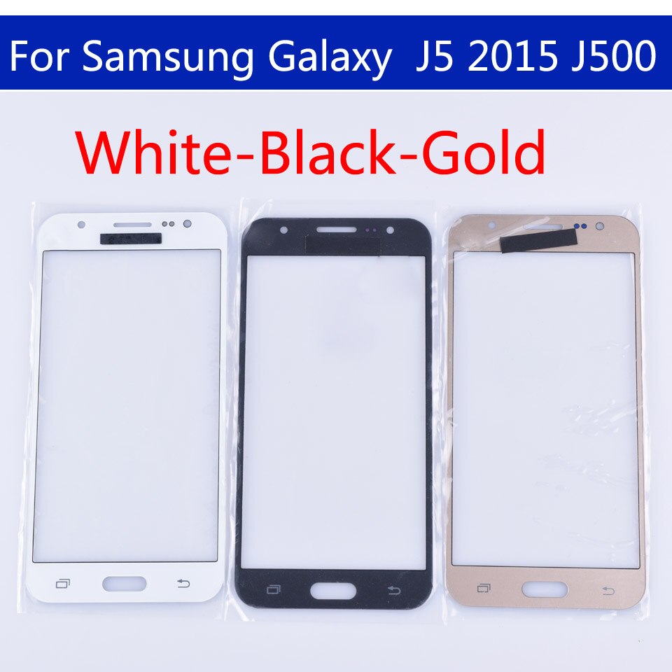 J500 Para Samsung Galaxy J5 2015 J500 J500H J500FN J500F J500M SM-J500F LCD Frontal de Vidro Exterior Lente Touch Screen Substituição 5.0"