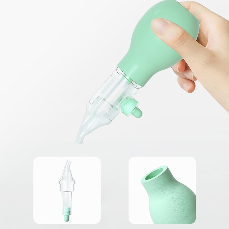 neue Baby nasensauger Baby nase reiniger einstellen Kleinkind freundlicher nase Saugnapf mit booger Clip rosa grün Baby pflege produkte