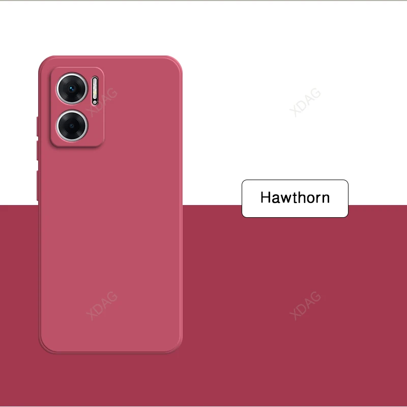 Capa de telefone de silicone líquido original para xiaomi redmi10 redmi 10 2022 10a 10x 5g cor pura sólida funda acessórios carcasa: plástico / Rosa