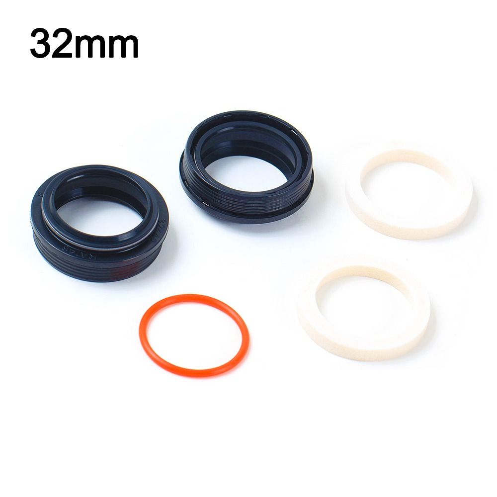 Sello de horquilla Universal de repuesto para bicicleta, piezas de repuesto de 32mm/34mm/35mm/36mm, sello antipolvo para horquilla, sello de aceite de suspensión para bicicleta de montaña: Blanco