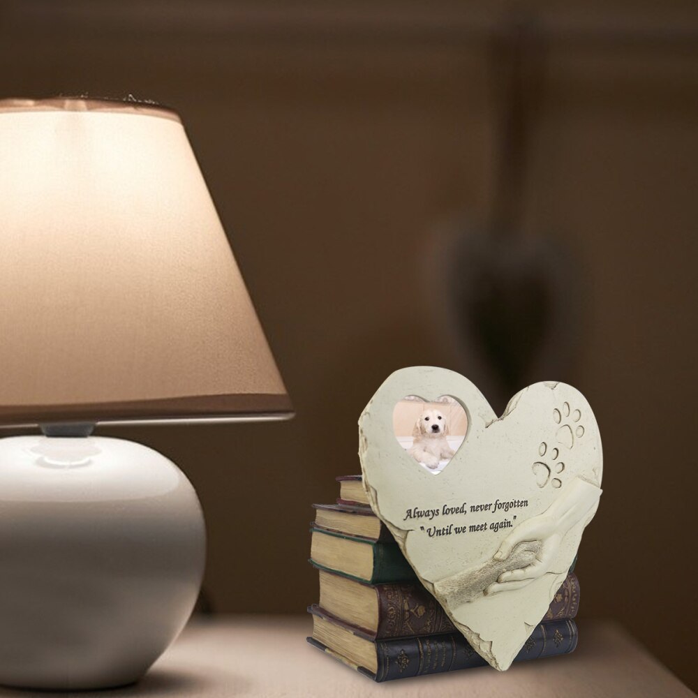 1Pc Photo Frame Sweet Desk Heart Shape Home Table Dog Frame Ornament Frame Photograph Frame Picture Frame Cat Frame