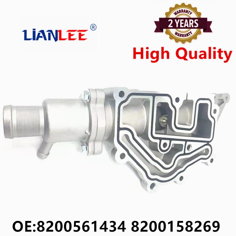 Carcasa de termostato de aluminio, salida de refrigerante de tubería de agua, para Renault Megane Clio Laguna Scenic Wind 2001-/8200561434