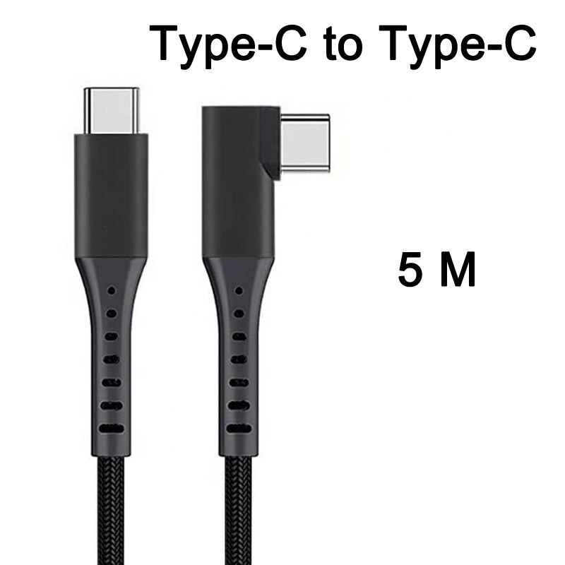 Cable USB tipo C a USB tipo C para Oculus Quest 2, accesorios de enlace, realidad Virtual, gafas VR, auriculares, casco de juego, ocho juegos: C-C 5M