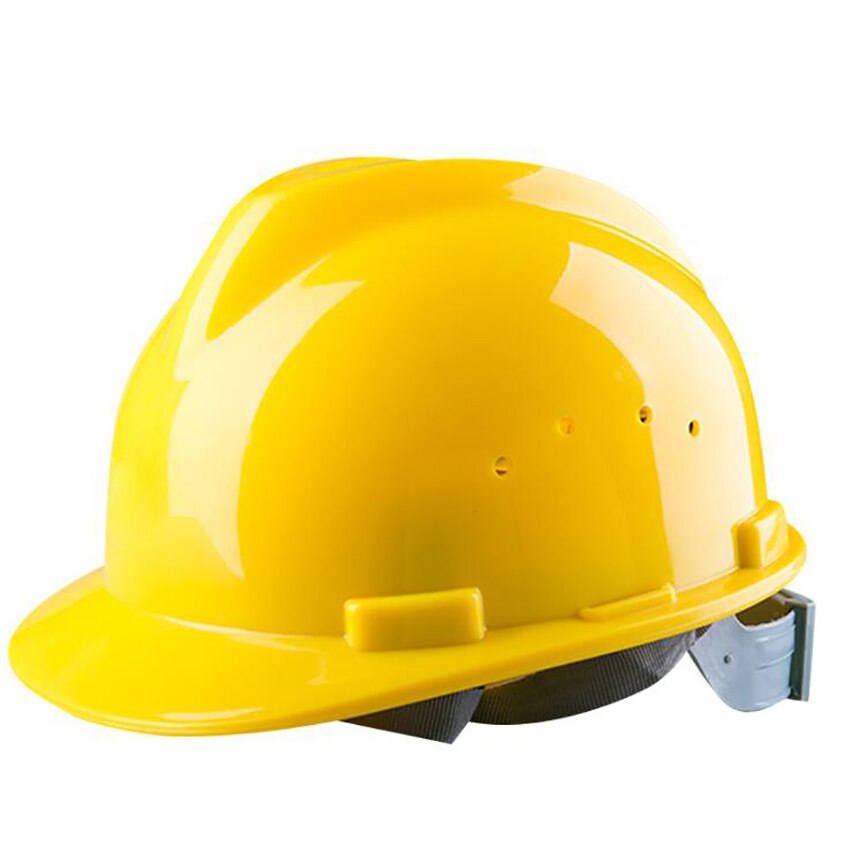 hard hatt lokk-stil med 4- punkts skralleoppheng, konstruksjonsvernhjelm, slagfasthet, hard styrke hard hatt: Gul
