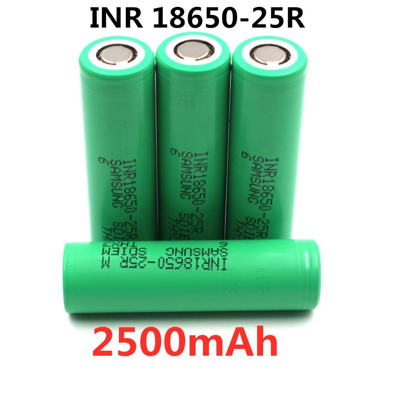 25R 18650 2500 Mah Batterij Voor INR18650 25R 3.6V Ontlading 20A Gewijd Batterij Power Met Spitse (Geen Pcb) turmera