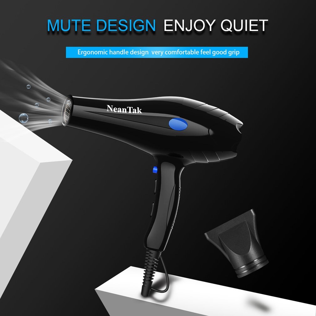 Electric Hair Dryer Hair Blower Far Infrared Low Noise Hair Salon Styling Tools Blower Travel Home Use