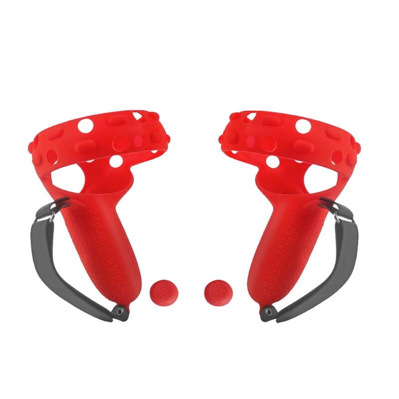 Controller-griffabdeckung + verstellbare handschlaufe + daumenauflage für oculus quest 2 vr: 4 nb 1102197- r