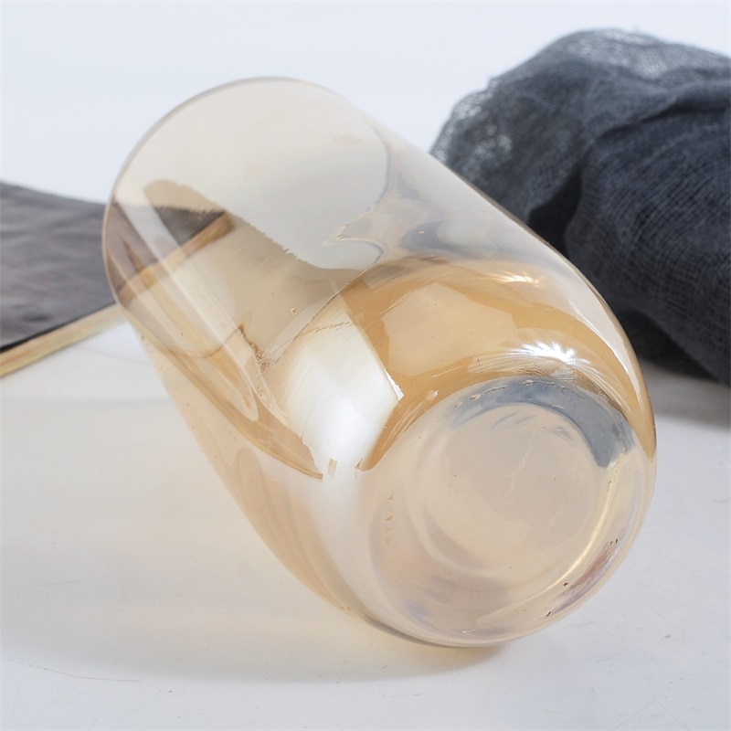 Gobelet à eau en verre, artisanal rond, plaqué or, verre à vin, grande capacité, verres à jus, whisky, Vodka, pour Bar et Restaurant