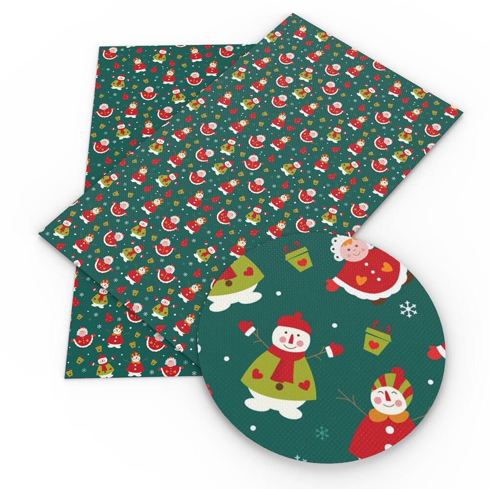 David zubehör 20*34cm Weihnachten Synthetische Leder Blätter DIY Bogen Tasche Telefon Abdeckung Material Faux Leder Stoff, 1Yc8575: 1097174001