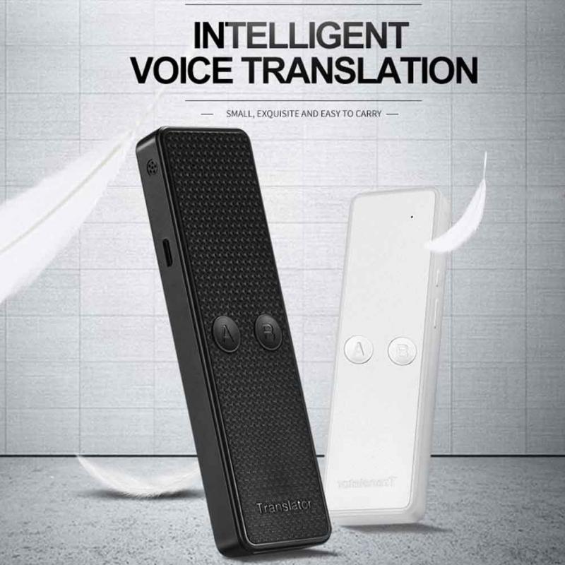 Portable Mini Wireless Smart Translator 68 Languages Two-Way Real Time Instant Voice Translator APP Bluetooth 4.2 Multi-Language