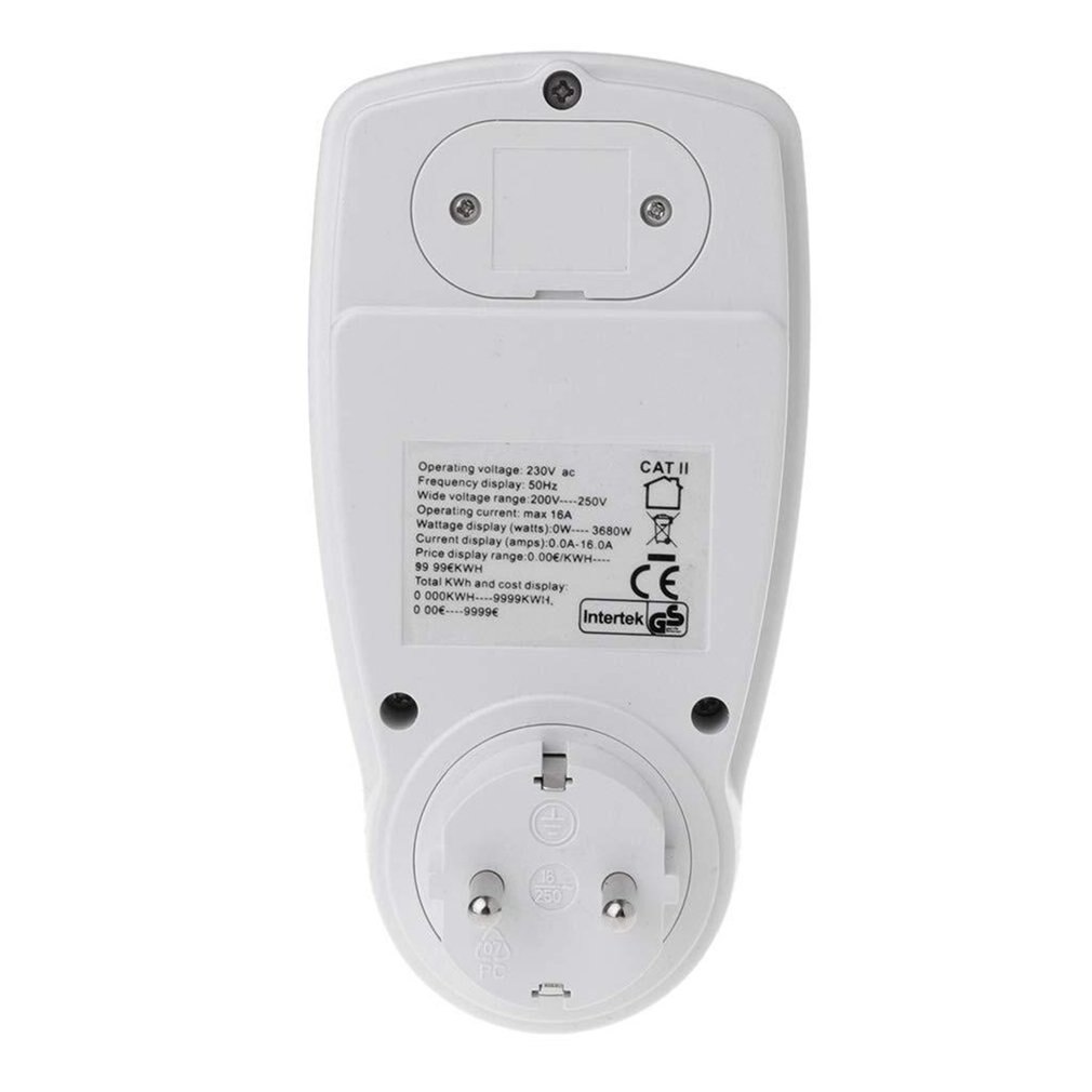 Power Meter Billing Socket To Measure Voltage Current Power Consumption Durable And Practical Power Meter