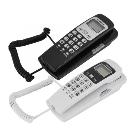 Binnenkomende oproep klein ophangen hotel thuiskantoor telefoon nummerherkenning telefoon zwarte vaste hoteltelefoon thuiskantoor hangende telefoon