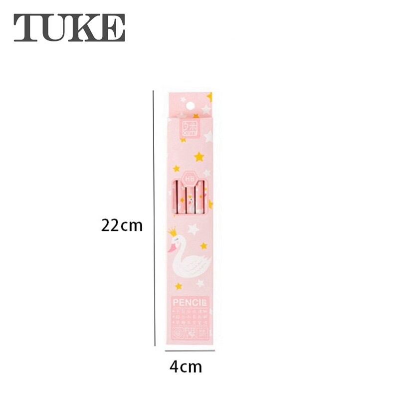 10Pcs Cute Cartoon Hb Standard Wooden Pencil Student Stationery Writing Drawing Pencils School Office Supply