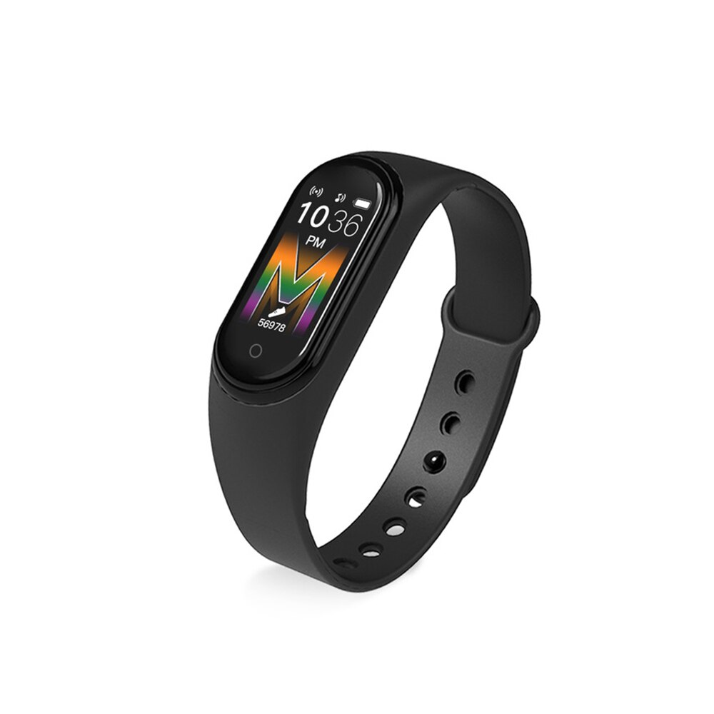 M5 Smart Band Armband IP67 Waterdichte Smarthwatch Bloeddruk Fitness Tracker Smartband Fitness Polsbandjes: Black