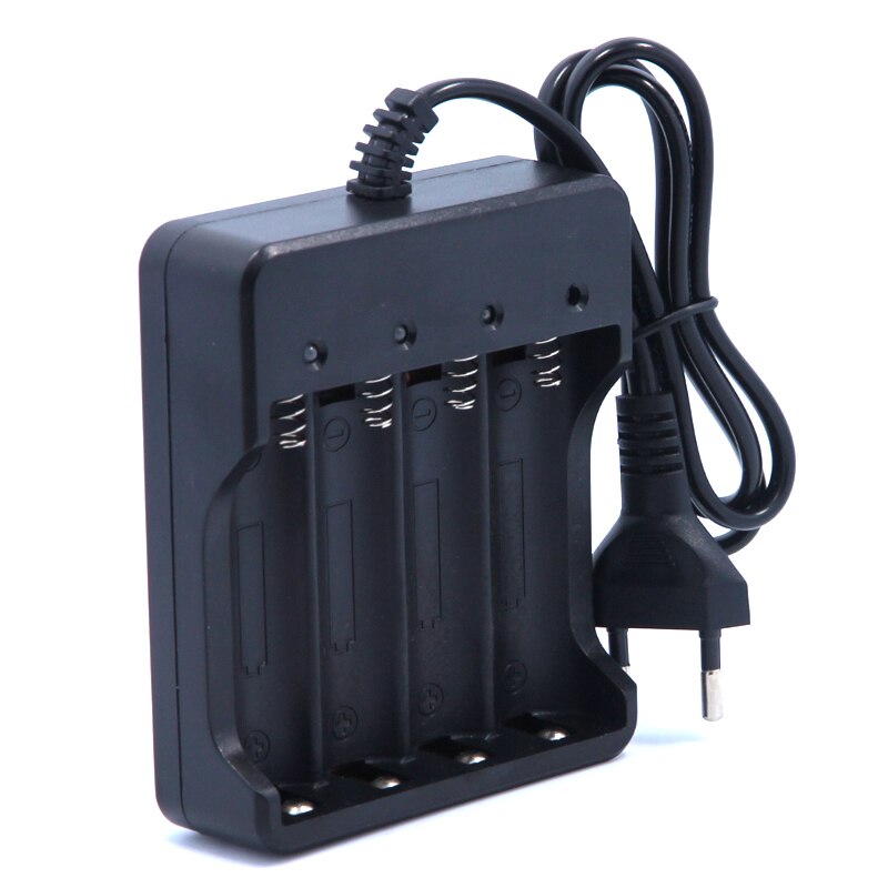 EU US plug 4 Slots Intelligent Battery Charger with short circuit protection For 4 X 18650 lithium-ion rechargeable battery