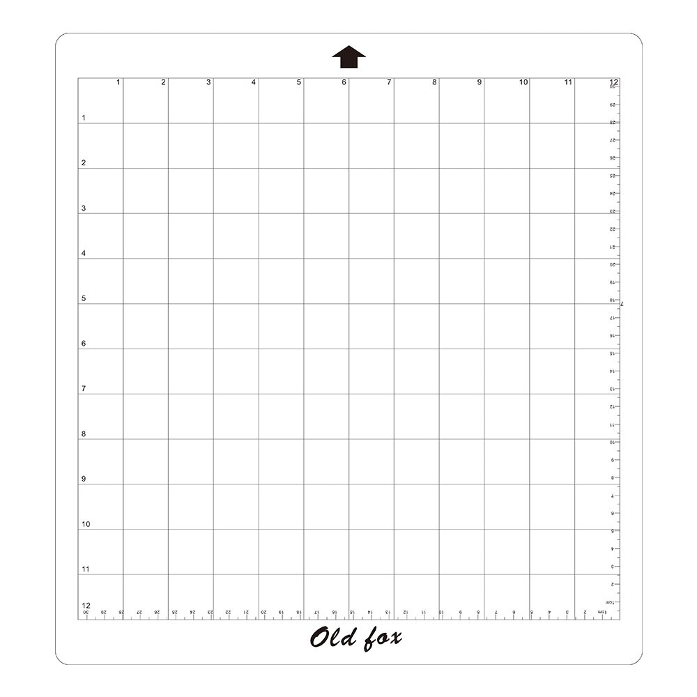 10pcs Replacement Cutting Mat Transparent Adhesive Mat with Measuring Grid 12x12 Inch for Silhouette Cameo Plotter Machine