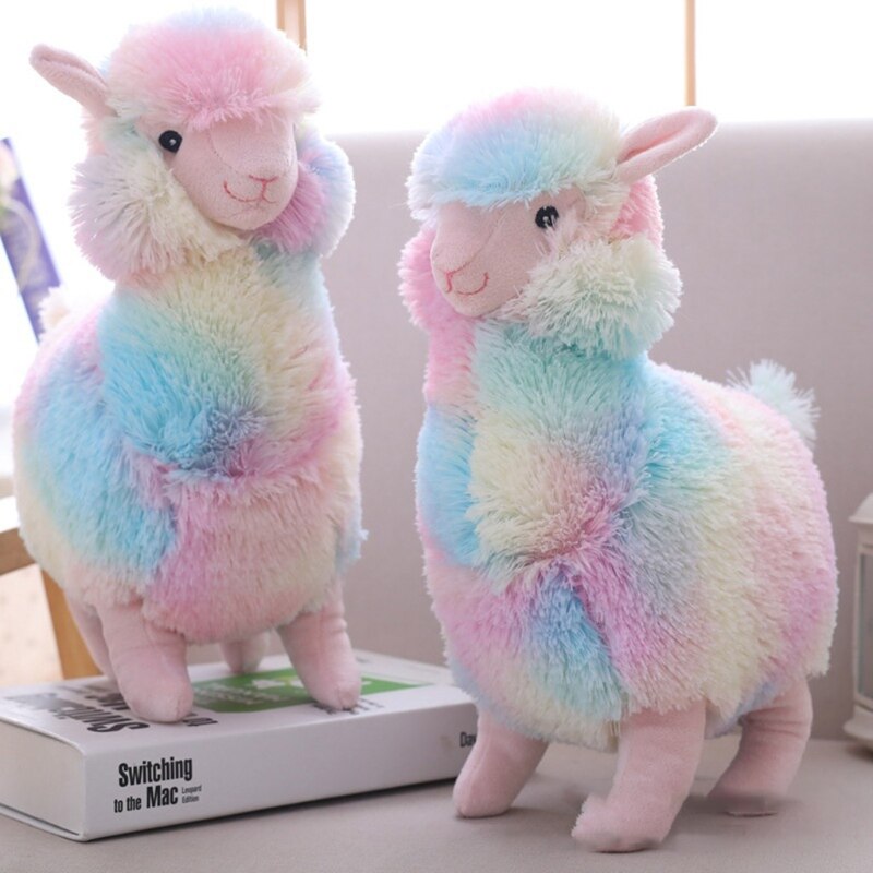 Leuke Regenboog Alpaca Schapen Pop Knuffel Knuffels Kussen Kerstcadeau