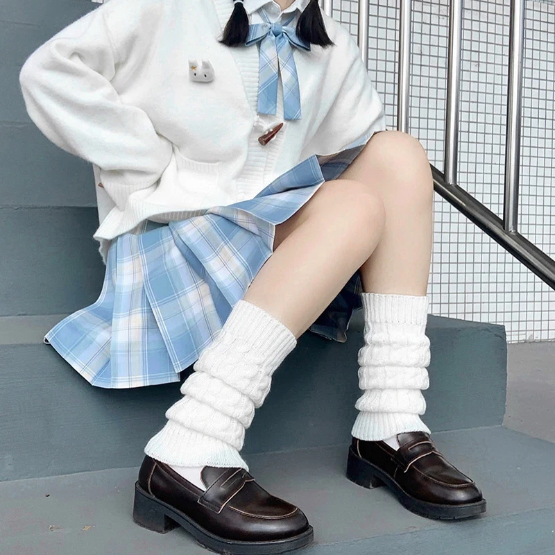 Moda damska Zimowa dzianina na drutach Szydełkowe dzianinowe ocieplacze na nogi legginsy Podkolanówki