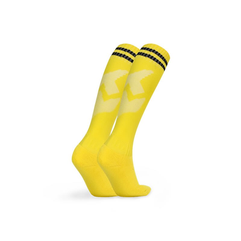 JIANFEI Professionelle Kinder Sport Fußball Socken Anti Slip Fußball Laufen Lange Strumpf Über Knie Gummi Socken: Gelb