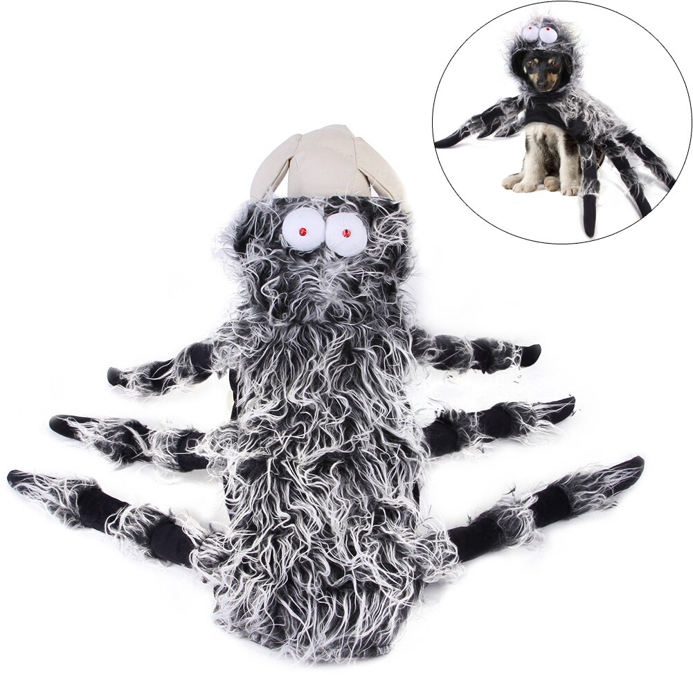 Disfraz de Halloween de perro Araña, Gato de Navidad, accesorios para