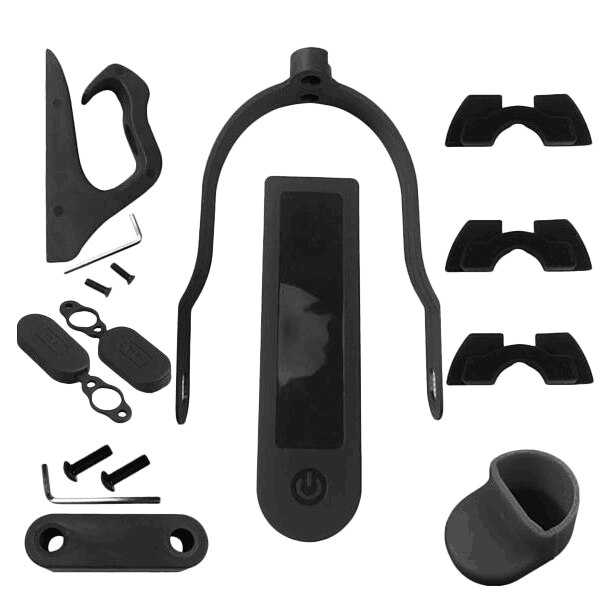 Adecuado para guardabarros delantero y trasero de Scooter eléctrico Xiaomi Mijia M365, piezas de cubierta de goma, accesorios de tablero: Default Title