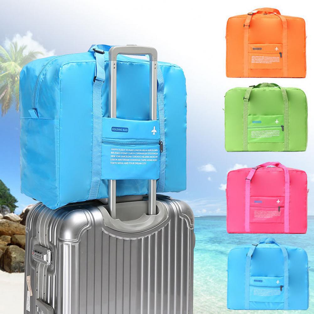 Luggage Bags Easy to Carry Fabric Lightweight Foldable Travel Duffel Bag Tote Gym Bags for Overnight