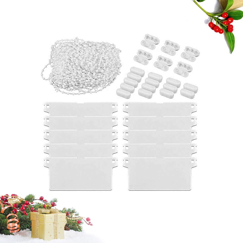 Vertical Blinds Curtain Accessories Set Rolling Louver Blinds Parts Curtain Kit Bottom Plate Blind Bead Connector Clips