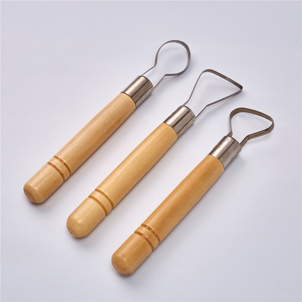 3Pcs Pottery Clay Tools 7 inch Flat Wire Cutter DIY Sculpting Set for Pottery Modeling FOU99