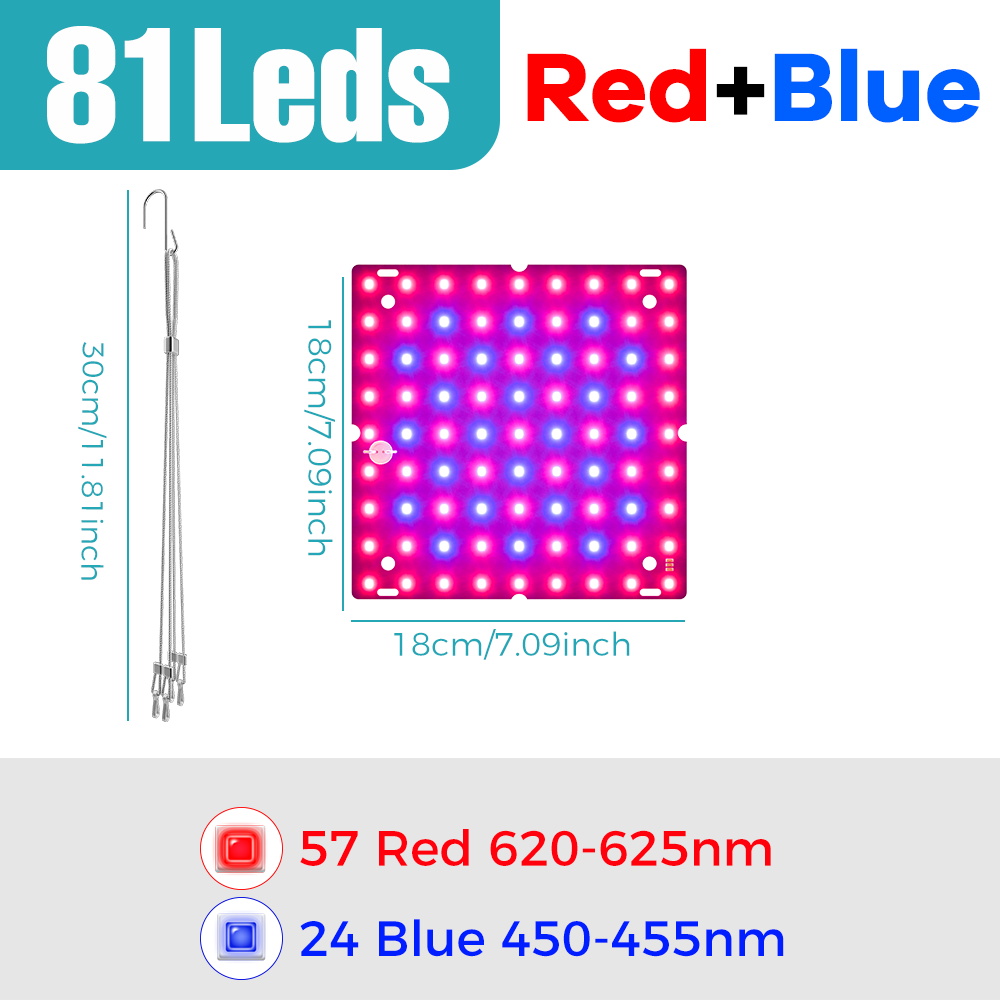 LED-Pflanzenwachstumslicht, 300 W, Vollspektrum, Quantum-Gremium, Hydrokultur-Tafel-Lampe, Wachstumsbox, Gewächshausanbau, Beleuchtung, 110 V/220 V: veränderbar / EU