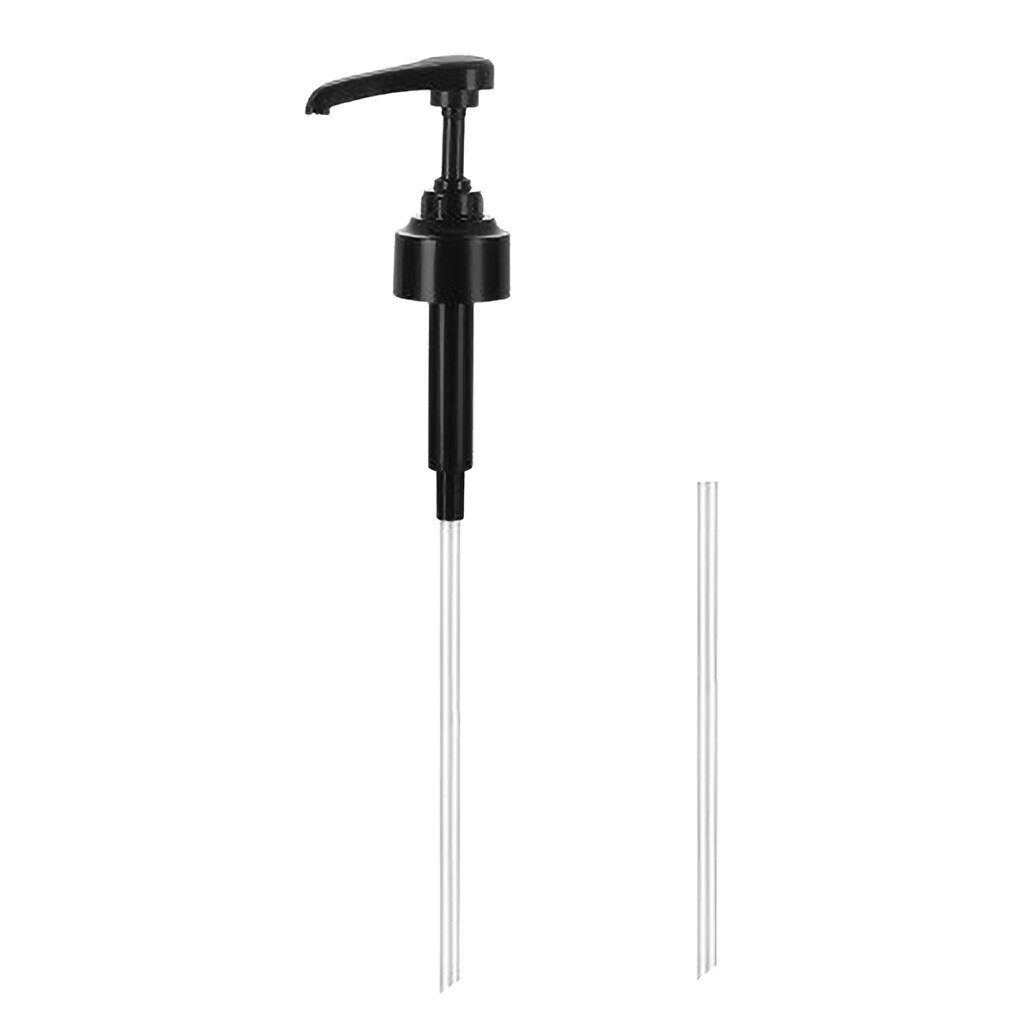 Buse de bouteille de sirop, pulvérisateur d'huile à pression, pompe ménagère, bouchons de bouteille de type poussoir, distributeur de liqueur et d'alcool, bouchon, ustensiles de bar: Black