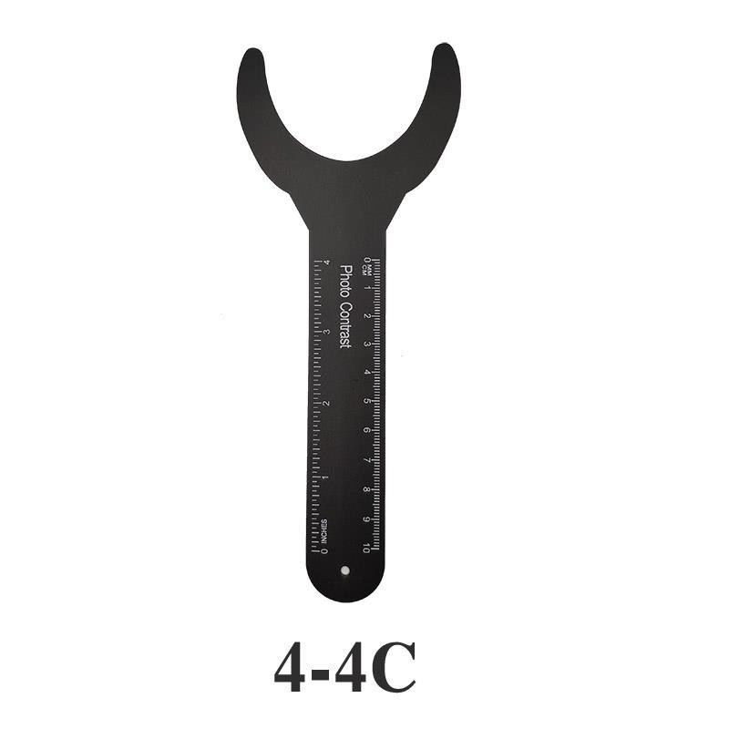 1 Stuks Tandheelkundige Orthodontische Zwarte Achtergrond Bord Foto Beeld Contrast Orale Wangplaat Met Schaal Mark Autoclavable Tools: orange
