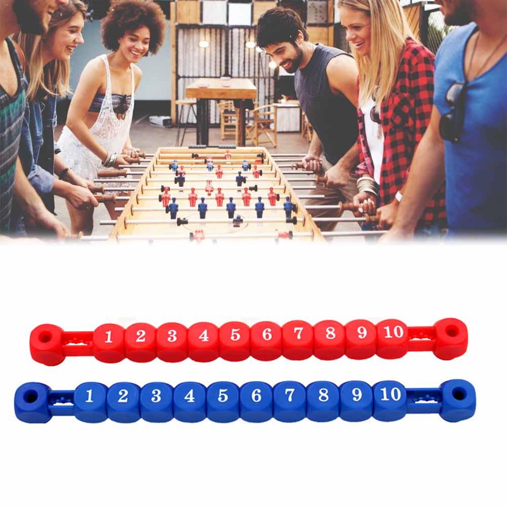 2PCS Tabelle Fußball Anzeigetafel Mini Foosball Anzeigetafel Tisch Fußball Zubehör Familie Geburtstag Party Spielen Schreibtisch Spiel Werkzeug