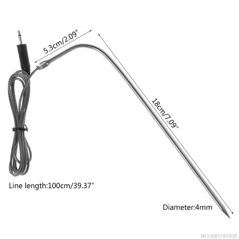 Waterproof Thermometer Hybrid Probe Replacement for Digital Cooking Food Meat Thermometer D15 21