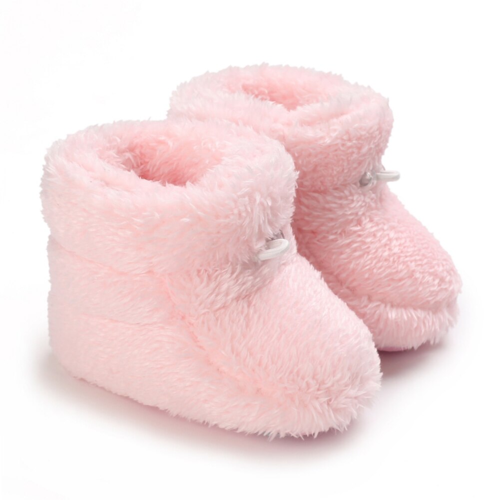 Bobora Winter Snowboots Baby Meisjes Booties Warm Houden Pluche Binnenkant Anti-Slip Baby Baby Peuter Leuke Zachte Bodem schoenen