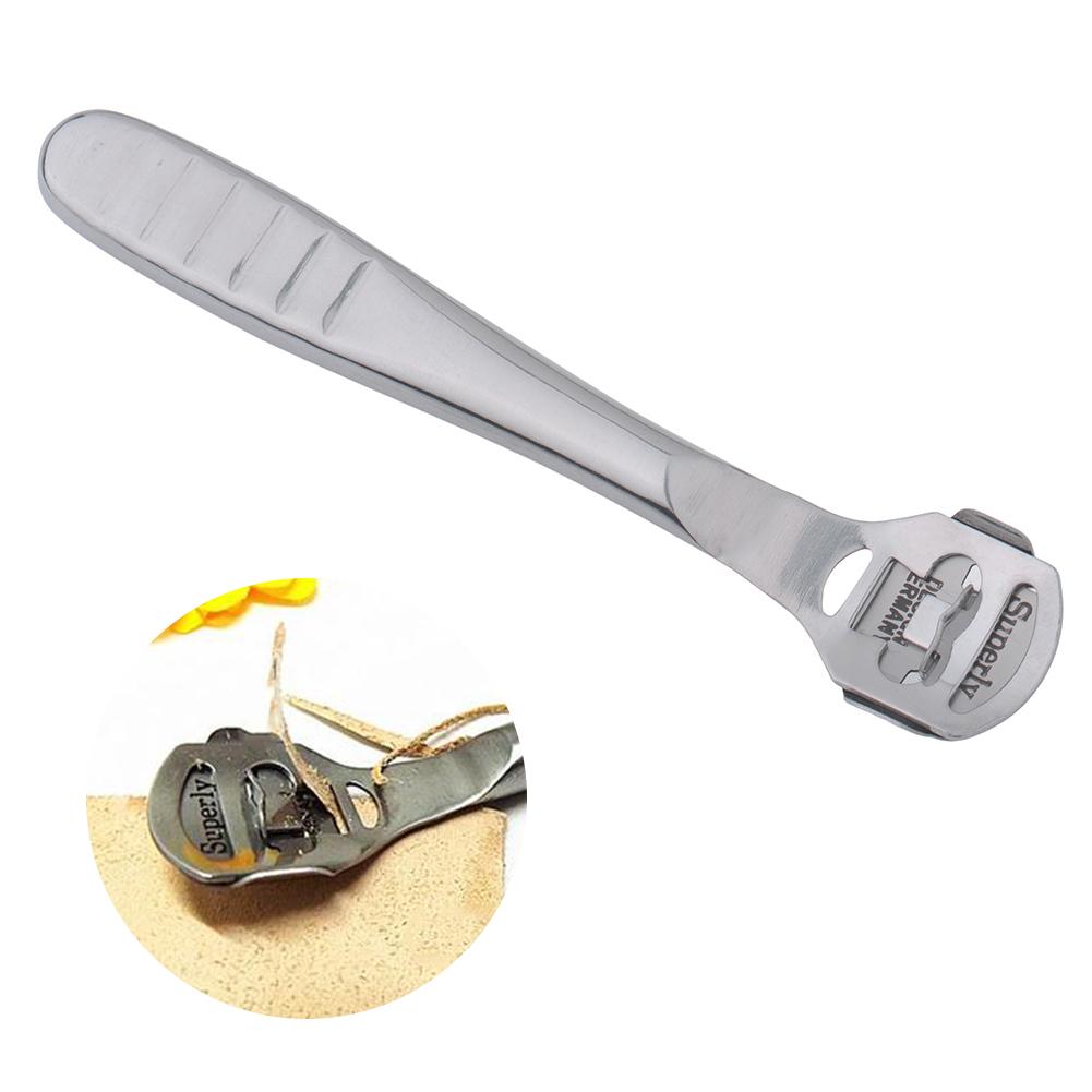 Leather Thinning Skiving Knife DIY Leather Craft Cutting Tools Stainless Steel Peeler Leather Cutting Tool With 10 Blades