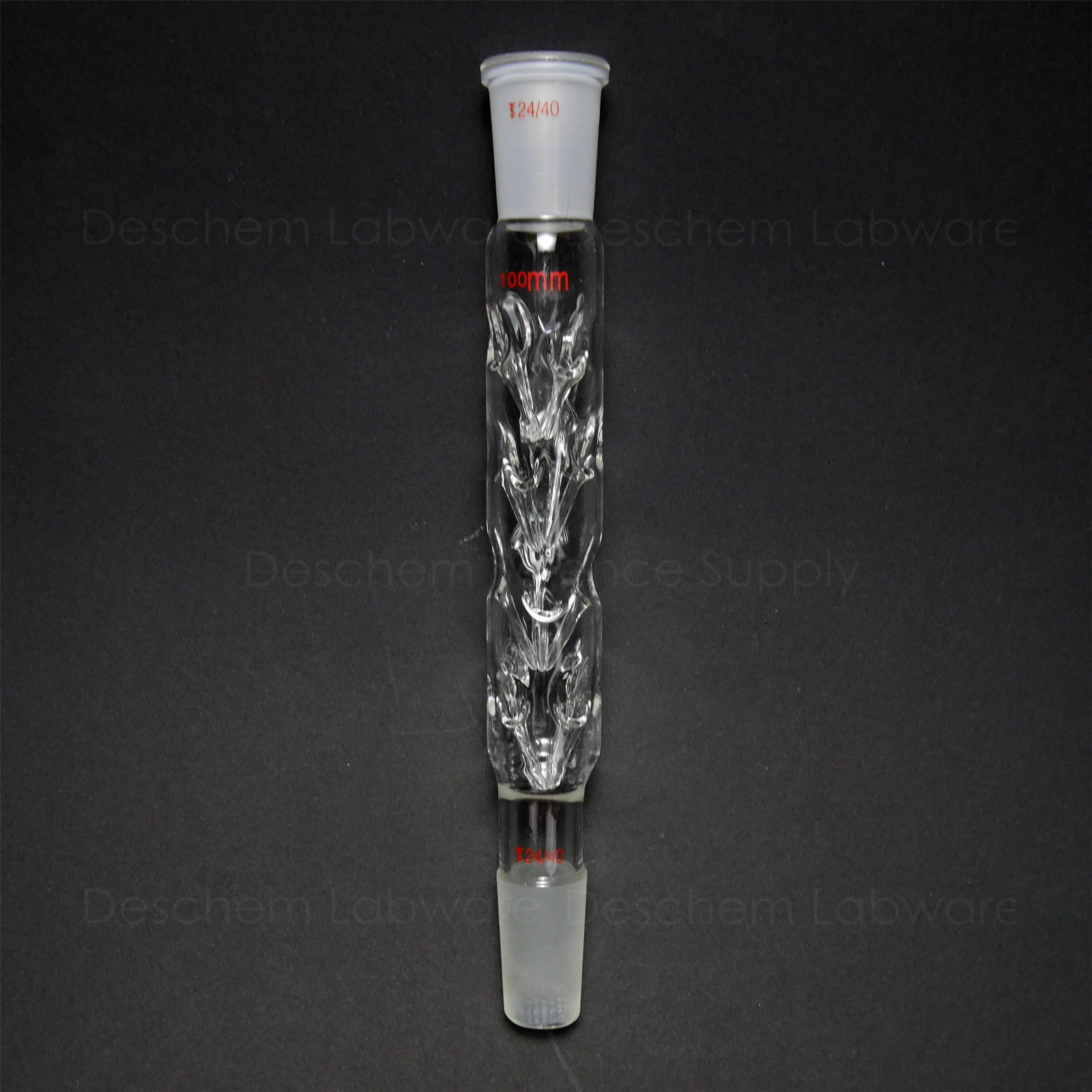 100mm,24/40,Vigreux Distilling Column,Boro Glass Ground Joint
