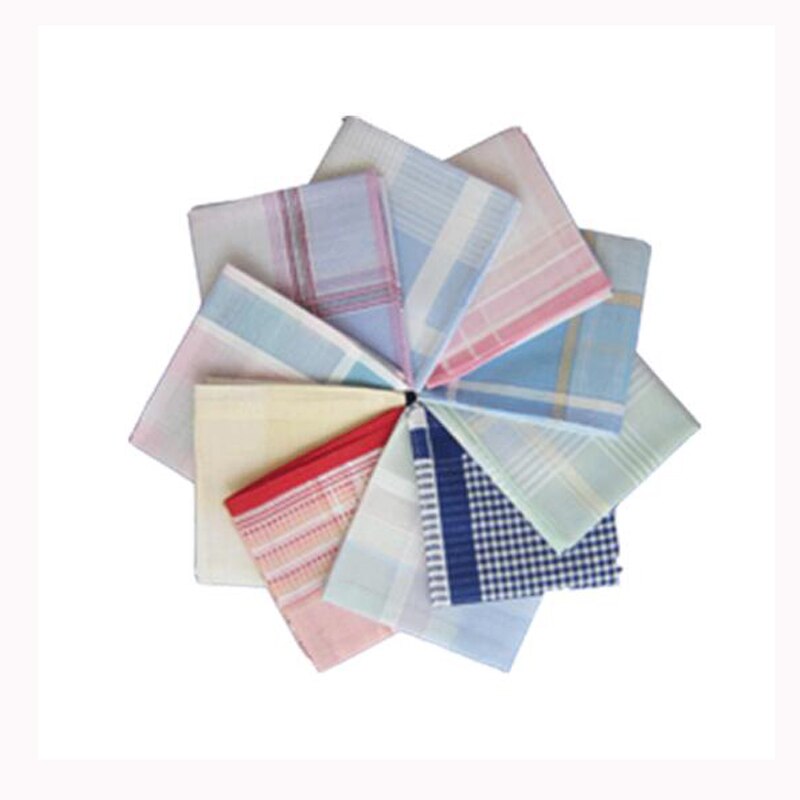 5 uds. Pañuelo de bolsillo Multicolor a cuadros para hombre pañuelo de bolsillo pañuelos 100% de algodón