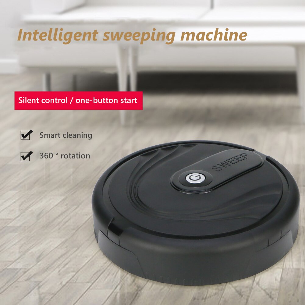 Smart Automatic Sweeping Robot Home Floor Edge Dust Cleaning No Suction Sweeper Home