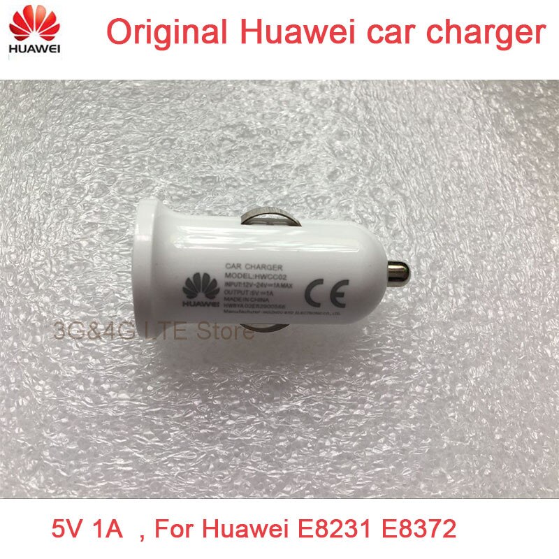 Originele huawei autolader 5 V 1A voor Huawei E8231 E8372 4g modem
