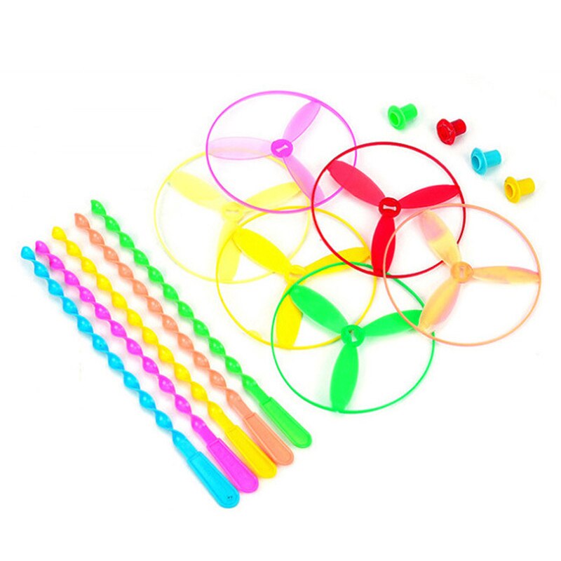 10 PCS bambù libellula bambini giocattoli classici rotante volano aereo manuale Sport all&#39;aria aperta gioco giocattoli scuola materna premi regali