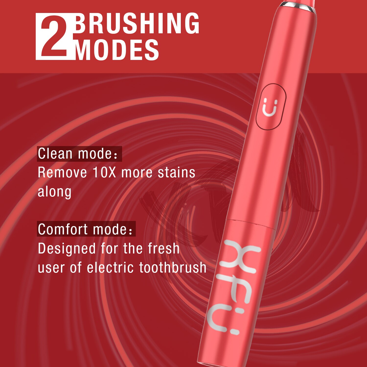 Seago Newest Sonic Electric Toothbrush 24000 Times/Min Vibration Stronger Clean 2 Mins Timer AA Battery Power Tooth Brush